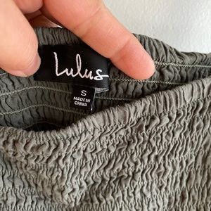 Olive Green Overall dress/ pants